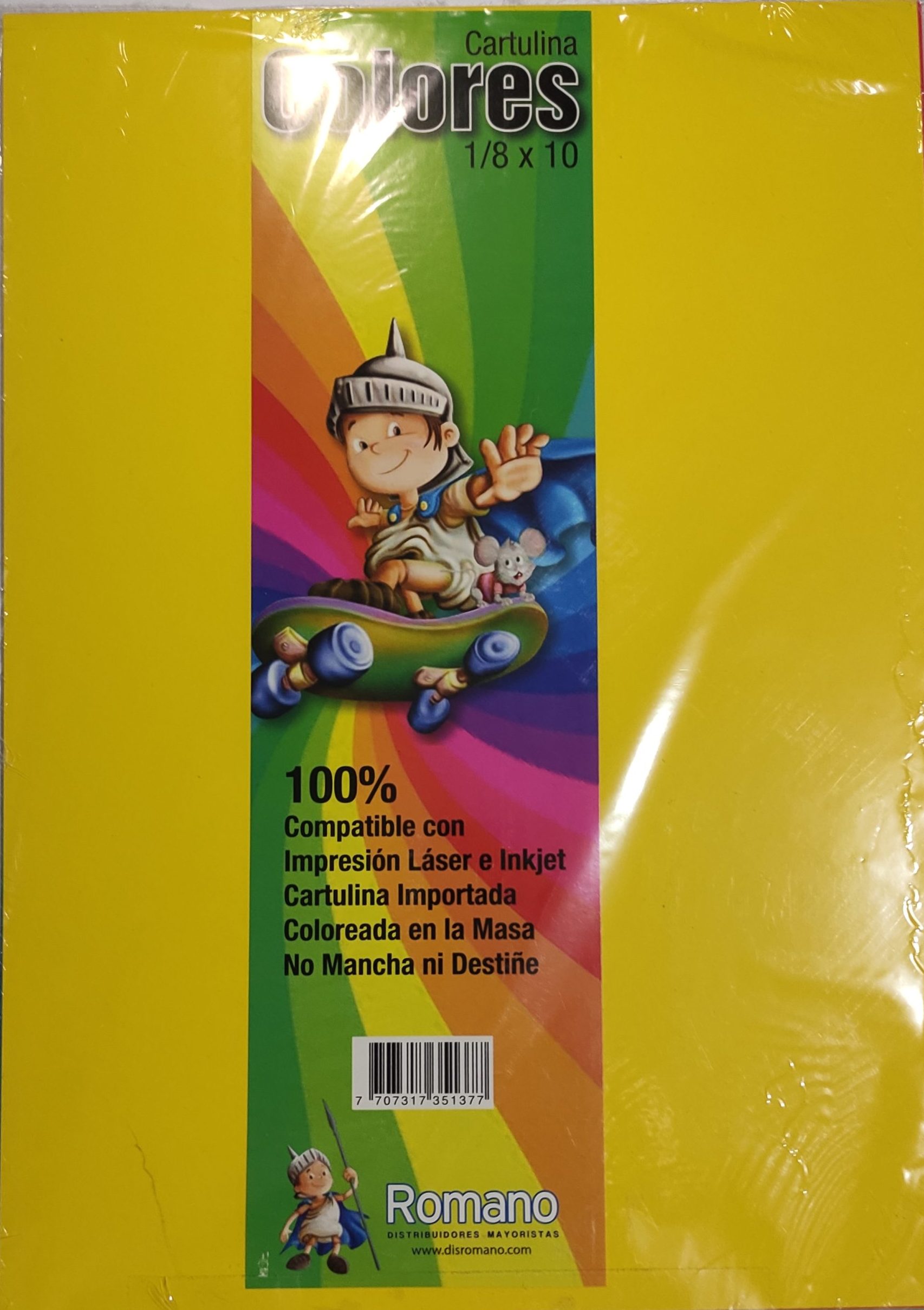 Cartulina Iris 1/8 *10 Colores Surtidos - ROMANO - Imagen 2