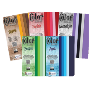 Cartulina Iris Pqt por 16 Un. Colores Surtidos por Tonalidades- Color Tones