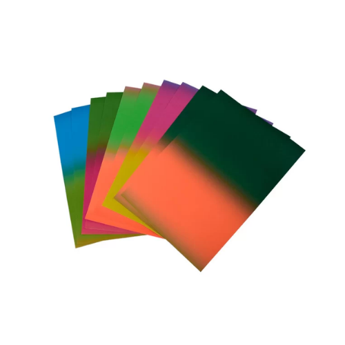 Cartulina Degrade Pqt por 7 Un. Colores surtidos