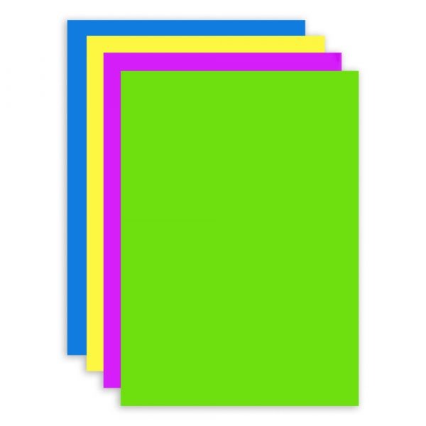 Cartulina 1/8Pqt por 10 Un. Colores Neon-KLIPP - Imagen 2