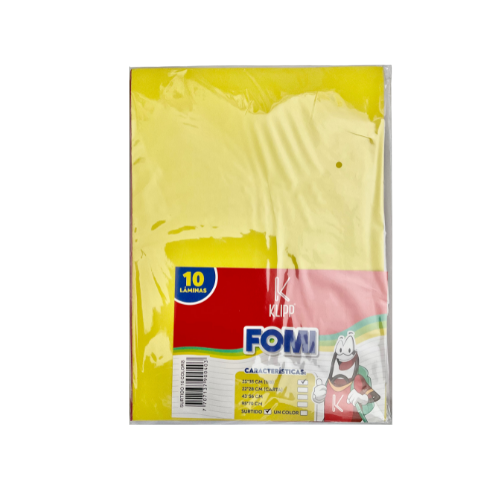 Foamy Octavo x 10 Un. Colores Surtidos-KLIPP - Imagen 2