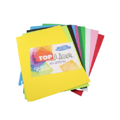 Foamy Octavo x 10 Un. Colores Surtidos-Top Line