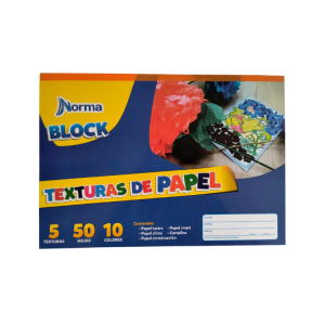 Block Norma Texturas De Papel X 50 Hojas